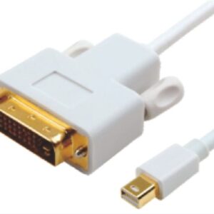 Mini DisplayPort DP to DVI Cable 2m - 20 pins Male to 24+1 pins Male 32AWG Gold Plated