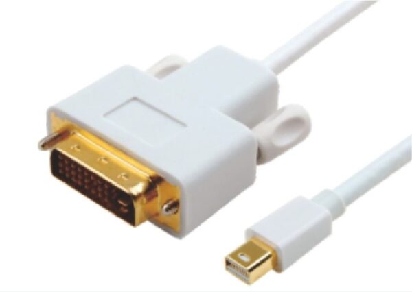 Mini DisplayPort DP to DVI Cable 2m - 20 pins Male to 24+1 pins Male 32AWG Gold Plated