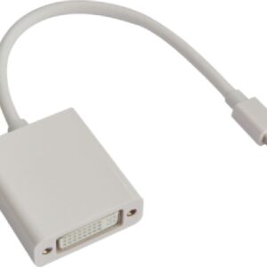 Mini DisplayPort DP to DVI Cable 20cm - 20 pins Male to 24+5 pins Female Nickle RoHS