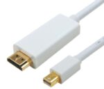 Mini DisplayPort DP to HDMI Cable 1m - 20 pins Male to 19 pins Male Gold plated RoHSCB8W-RC-MDPHDMI-2