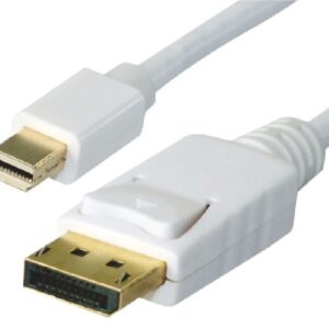 Mini DisplayPort DP to DisplayPort DP Cable 1m - 20 pins Male to Male Gold Plated RoHS