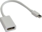 Mini DisplayPort DP to DisplayPort DP Adapter Converter - 20 pins Male to Female Nickle Plated RoHS