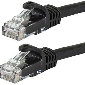 CAT6 Cable 0.25m/25cm - Black Color Premium RJ45 Ethernet Network LAN UTP Patch Cord 26AWG