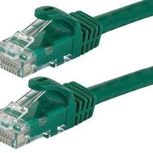 CAT6 Cable 25cm/0.25m - Green Color Premium RJ45 Ethernet Network LAN UTP Patch Cord 26AWG-CCA PVC Jacket