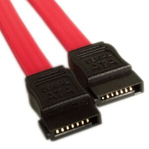 Serial ATA SATA 2 Data Cable 50cm 7 pins to 7 pins Straight 26AWG Red CB8W-FC-5031 CB8W-FC-5075