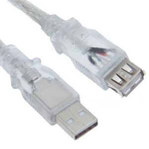 USB 2.0 Extension Cable  - Type A Male to Type A Female Transparent Colour RoHS CBAT-USB2-AA-5M