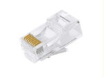 CAT6 UTP -RJ45 Connector 8P8C Network Plug 3 Prong Blade 3U' Gold plating 50pcs/bag