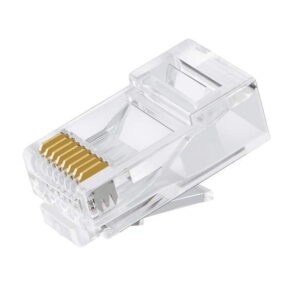 CAT6 UTP -RJ45 Connector 8P8C Network Plug 3 Prong Blade 3U' Gold plating 50pcs/bag