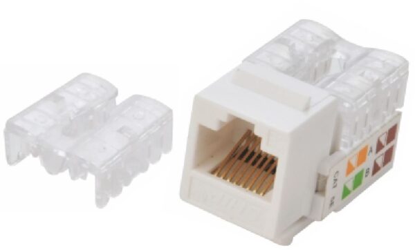 CAT6 UTP Outlets Network Keystone Jack for Socket kit 10pcs per pack Poly Bag White LS