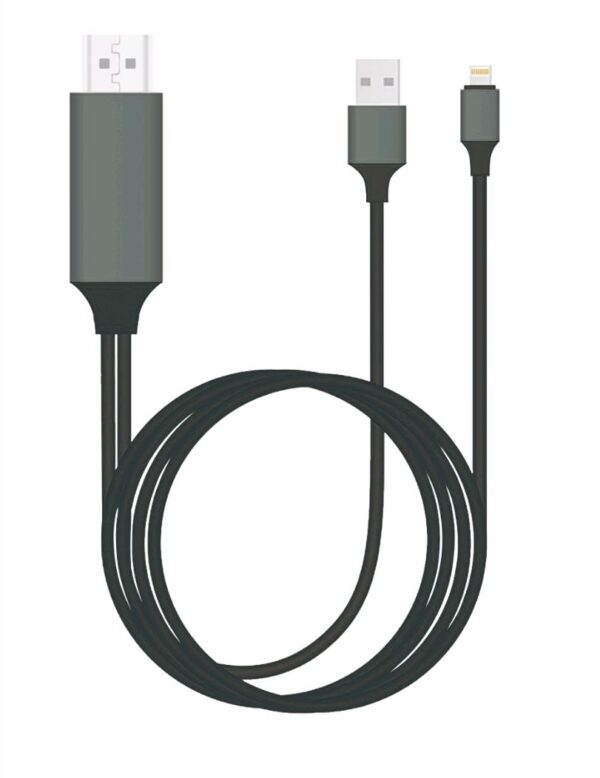 Plug & Play Apple Compatible Pin to HDMI 2m Cable for iPhone & iPad