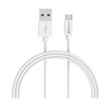 Charge & Sync microUSB Cable 1m - White