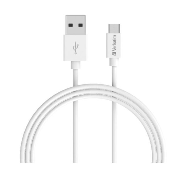 Charge & Sync microUSB Cable 1m - White