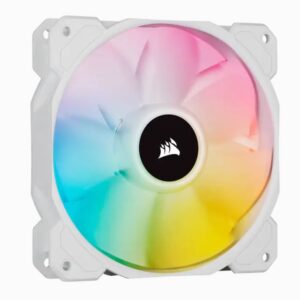 White SP120 RGB ELITE  120mm RGB LED PWM Fan with AirGuide  Single Pack