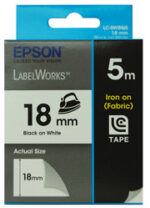 Tape Iron on 18mm Black/White 5 meter  for LW-400