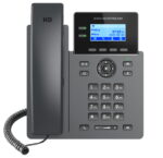 GRP2602P 2 Line IP Phone  4 SIP Accounts  132x48 Backlit Screen  HD Audio  Powerable Via POE