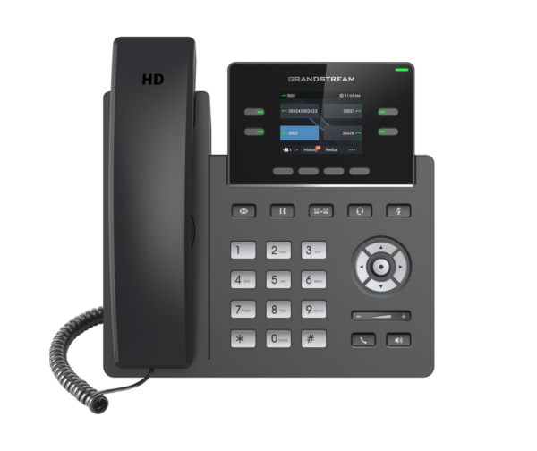 GRP2612 4 Line IP Phone  2 SIP Accounts  320x240 Colour Screen  HD Audio