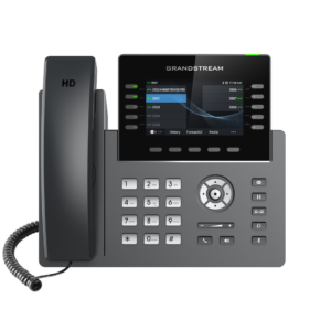 GRP2615 10 Line IP Phone  16 SIP Accounts  480x272 Colour Screen  HD Audio  Powerable Via POE