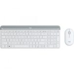 MK470 Slim Wireless Keyboard Mouse Combo Nano Receiver 1 Yr (L) --White