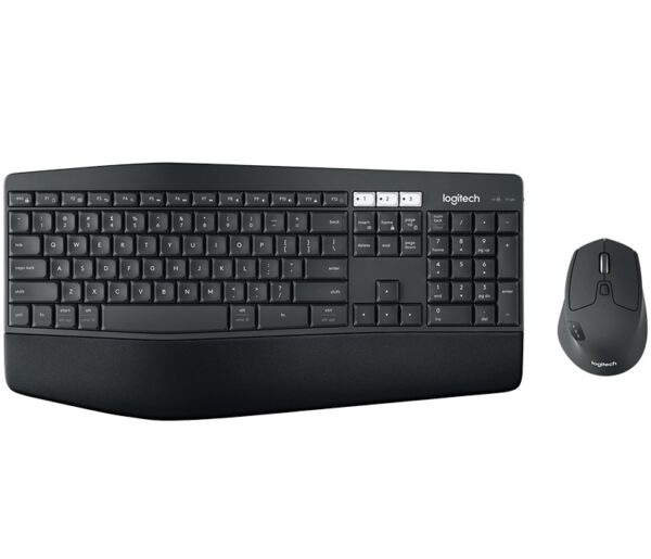 MK850 Wireless Desktop Keyboard Mouse Combo 3 year battery Incurve keys Low profile Cushioned palm rest 920-002510 KBLT-MK710 KBLT-MX800