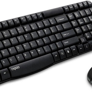 X1800S 2.4GHz Wireless Optical Keyboard Mouse Combo Black - 1000DPI Nano Receiver 12m Battery