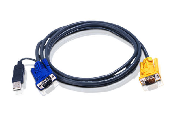 KVM Cable 1.8m with 3 in 1 SPHD to VGA & USB