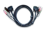 KVM Cable  with DVI-D (Single Link) USB & Audio to DVI-D (Single Link)  USB & Audio