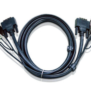 KVM Cable  with DVI-D (Single Link) USB & Audio to DVI-D (Single Link)  USB & Audio