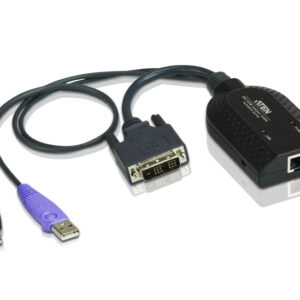 KVM Cable Adapter with RJ45 to DVI  USB for KH  KL  KM and KN series