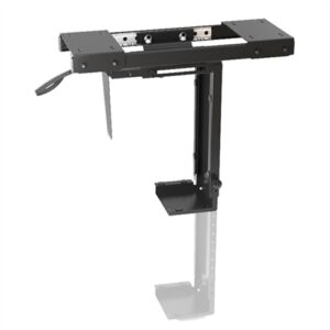 Adjustable Under-Desk ATX Case Mount with Sliding track  Up to 10kg 360° Swivel