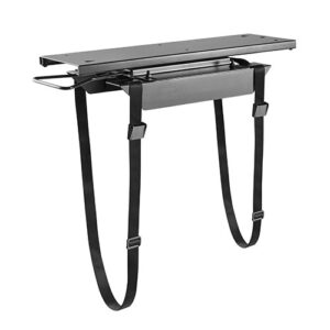 Strap-On Under-Desk ATX Case Holder with Sliding Track  Up to 10kg 360° Swivel