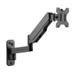 Single Screen Wall Mounted Articulating Gas Spring Monitor Arm 7'-32' Weight Capacity per screen 8kg;