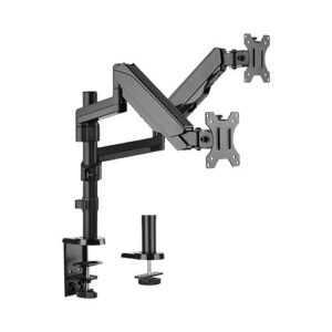 Dual Minitor Full Extension Gas Spring Dual Monitor Arm independent Arms Fit Most 17'-32' Monitors Up to 8kg per screen