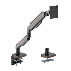 Single Heavy-Duty Gaming Monitor Arm Fit Most 17'-49' Monitor Up to 20KG VESA 75x75 100x100