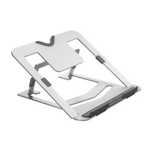 Foldable 6-Level Adjustable Laptop Risers For Most 11'-17' laptops  tablets  and eReaders Weight Capacity 5kg 240x240x14mm