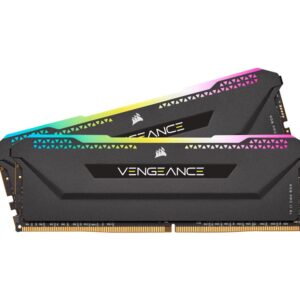 Vengeance RGB PRO SL 32GB (2x16GB) DDR4 3200Mhz C16 Black Heatspreader Desktop Gaming Memory