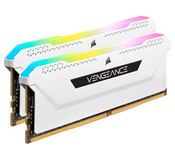 Vengeance RGB PRO SL 16GB (2x8GB) DDR4 3600Mhz C18 White Heatspreader Desktop Gaming Memory