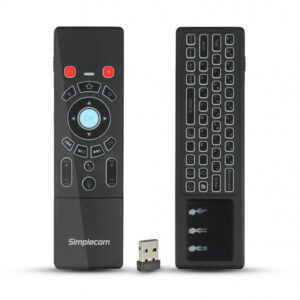 RT250 Rechargeable 2.4GHz Wireless Remote Air Mouse Keyboard with Touch Pad and Backlight