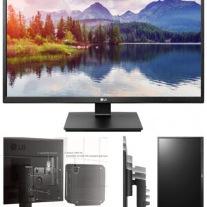 23.8' IPS 5ms Business. Full HD  Monitor w/HAS PIVOT - VGA/DVI/HDMI/DP USB Speakers VESA100mm Height Adjust Stand