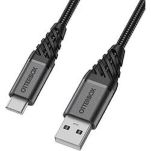 USB-C to USB-A Cable 2M - Premium - Dark Ash Black  USB A to USB C  - Rugged  tough