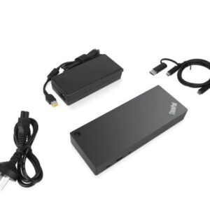 ThinkPad Hybrid USB-C with USB-A Dock - Docking station - USB-C - 2 x HDMI  2 x DP - GigE - 135 Watt - for Tablet 10; ThinkPad E480; L380; L380