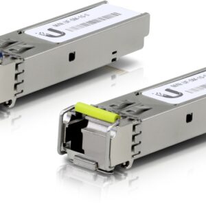 UFiber SFP Single-Mode BiDi Fiber Module  1 Gbps  3km Distance  2-Pack