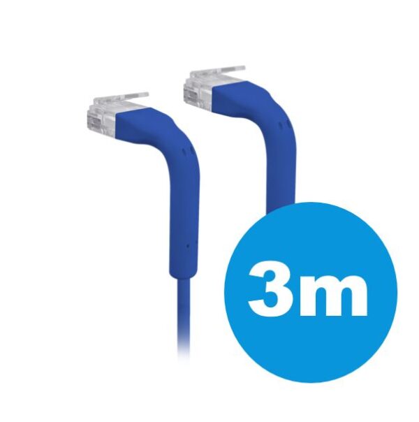 patch cable with both end bendable RJ45  - Blue