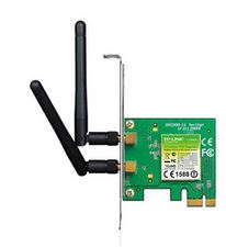 TL-WN881ND N300 Wireless N PCI Express Adapter 2.4GHz (300Mbps) 802.11bgn 2x2dBi Detachable Omni Antennas MIMO with Low Profile Bracket