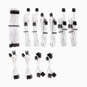 PSU - WHITE Premium Individually Sleeved DC Cable Pro Kit  Type 4 Generation 4