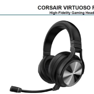 Virtuoso RGB Wilress XT Black 7.1 Audio. High Fidelity Ultra Comfort  Broadcast Grade Microphone  Slipstream Wireless USB. Headset  NDA Aug 26