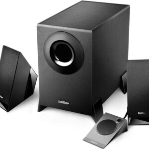 M1360 2.1 Multimedia Speakers - 3.5mm AUX/4INCH Subwoofer/Remote/RCA Remote Control input