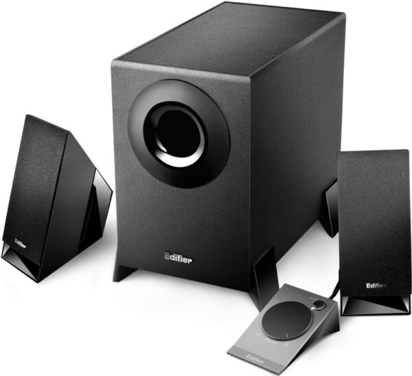 M1360 2.1 Multimedia Speakers - 3.5mm AUX/4INCH Subwoofer/Remote/RCA Remote Control input