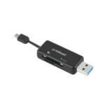 Ultra Dual USB Reader - USB 30 Card Reader plus Micro USB 20 OTG Reader - USB 30 SD/Micro SD card reader for PC/MAC