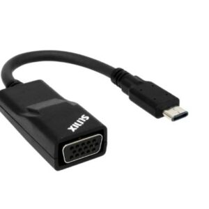 SUNIX USB Type C to VGA Adapter  Compliant with VESA DisplayPort  Driver free under Apple MAC  Google Chromebook and Windows systems