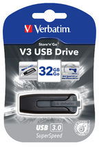 32GB V3 USB3.0 Grey Store'n'Go V3; Retractable